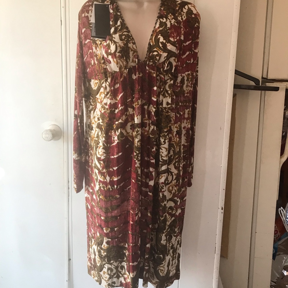 Roberto Cavalli Long Sleeve Midi Dress Italy